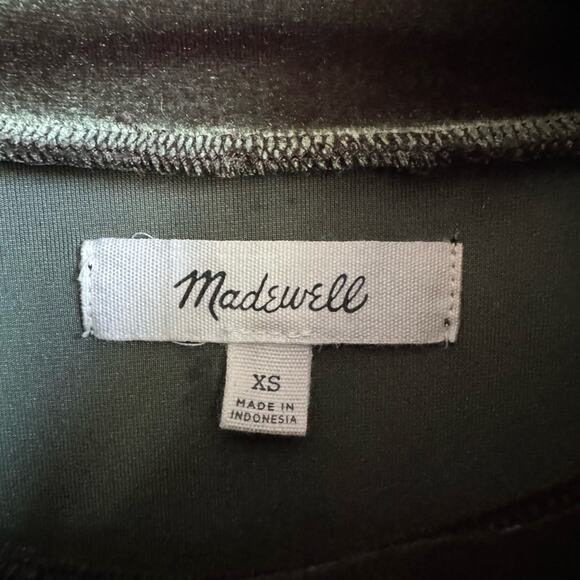 Madewell Velvet High Neck Mini Dress - Picture 6 of 13